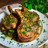 Herb-Crusted Bone-In Pork Chop Fox and Ford Peoria