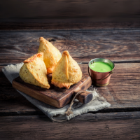 Samosa Bites with Tamarind Puree - Fox and Ford - Peoria